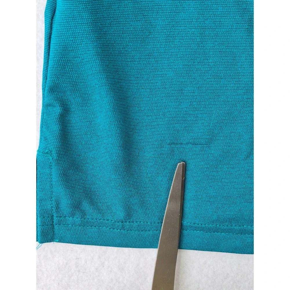 Nike Pro Dri-FIT 1/4 Zip Pullover Womens Large Teal Long Sleeve Athletic Top